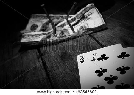 Some money is nailed down by 