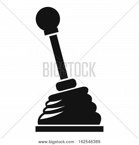 Gear stick icon. Simple illustration of gear stick vector icon for web