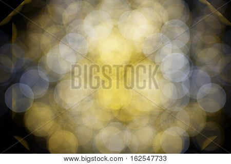 Bokeh of city lights background in Dalat Vietnam.