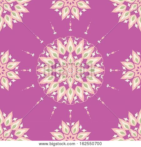 Ethnic ornamental seamless pattern in boho style
