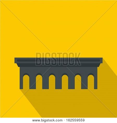 Bridge icon. Flat illustration of bridge vector icon for web