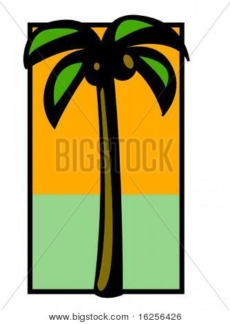 palm and beach