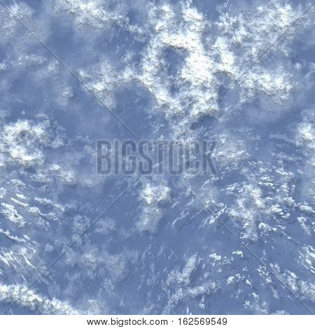 seamless cloudy from top view of fluffy clouds in blue sky breath-taking tranquil celestial background.