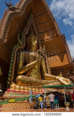 Kanchanaburi Thailand - August 21 2016: On Wat Tham Sua Temple, Kanchanaburi Province, Thailand