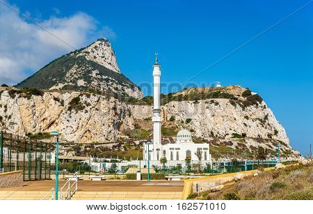 Ibrahim-al-Ibrahim Mosque at Europa Point in Gibraltar, a British overseas territory