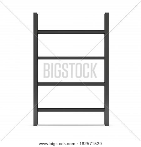 Storage stack. 3D render isolated on white. Platform or Stand Illustration. Template for Object Presentation.