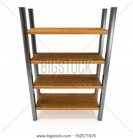 Storage stack. 3D render isolated on white. Platform or Stand Illustration. Template for Object Presentation.