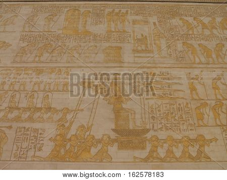 DUBAI, UAE - NOV 26: Wafi Mall in Dubai, UAE, as seen on Nov 26, 2016. Wafi City, styled after ancient Egypt, is a mixed-use development including a mall, hotel, restaurants, and residences.