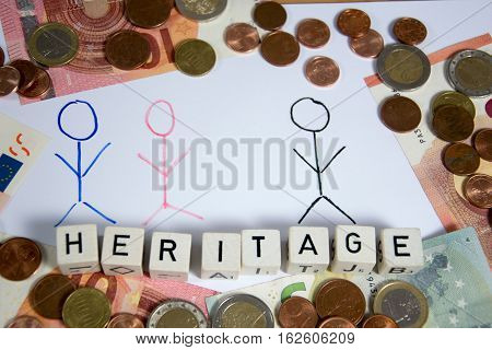 a nice symbol photo  for heritage with money