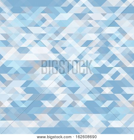 Abstract geometric seamless background. Pale blue geometric shapes mosaic. Futuristic polygon pattern. For use as webpage background banner poster. Vector. Made using clipping mask