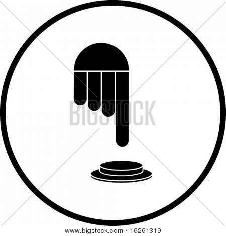 Tryck på knappsymbolen