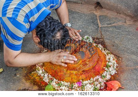 Indian style expressing faith and prayer to God
