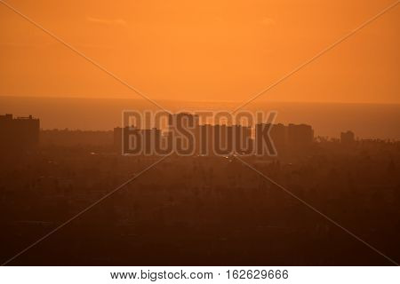 Los Angeles Sunset From Baldwin Hills Overlook