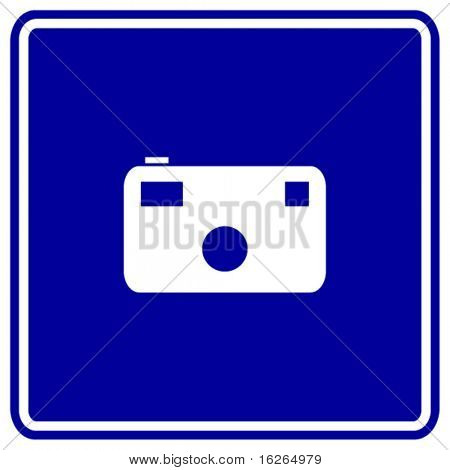 photographic camera sign