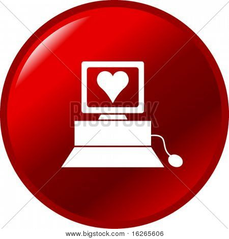 bouton de cyber-amour