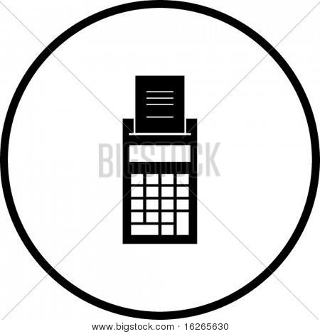 printer rekenmachine symbool