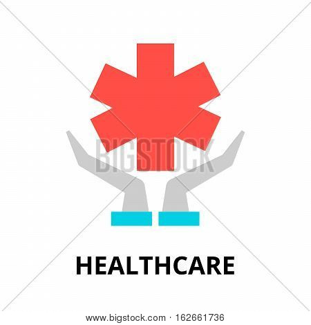Modern flat editable line design vector illustration concept of healthcare icon for graphic and web design