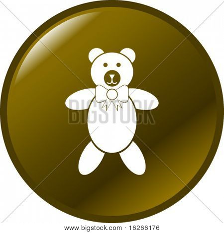 bouton de jouet en peluche ours