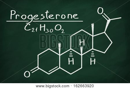 Structural Model Of Progesterone