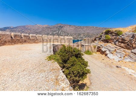 Spinalonga Island With Medieval Fortress, Crete