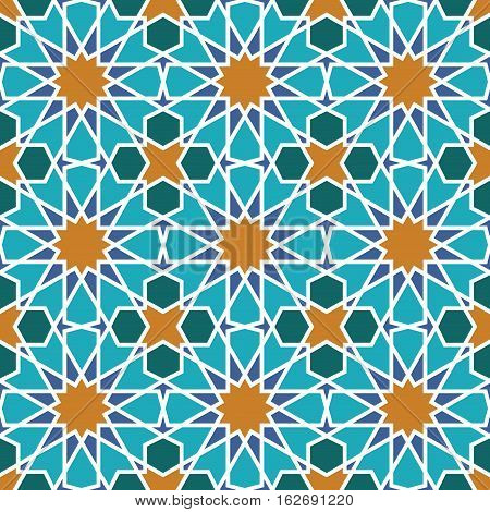 Morocco Seamless Pattern. Traditional Arabic Islamic Background. Mosque decoration element.