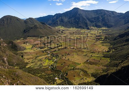 Pululahua the only active volcanic crater where farmers live and work Ecuador