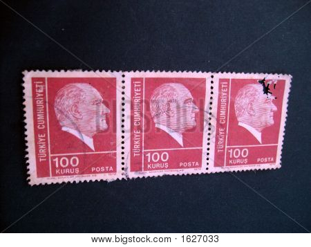 Old Postal Stamps From Turkiye Cumhuriyeti