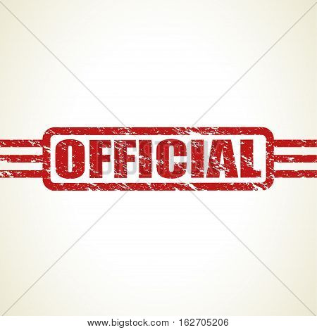 a red worn and broken official stamp