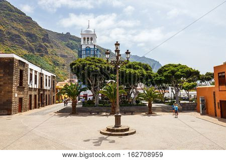 Garachico, Tenerife Island, Spain, 08 June 2015: Street Of Garachico Town On Tenerife Island, Canary