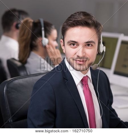 Young Consultant Looking Straight