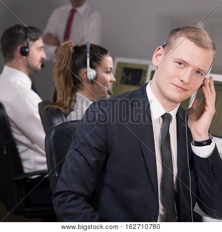 Consultant Talking On The Phone