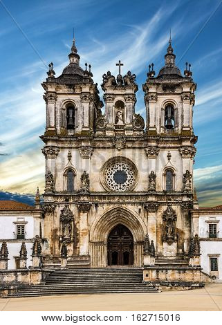 Church Alcobaca monastery is a Mediaeval Roman Catholic Monastery, Alcobaca, Portugal