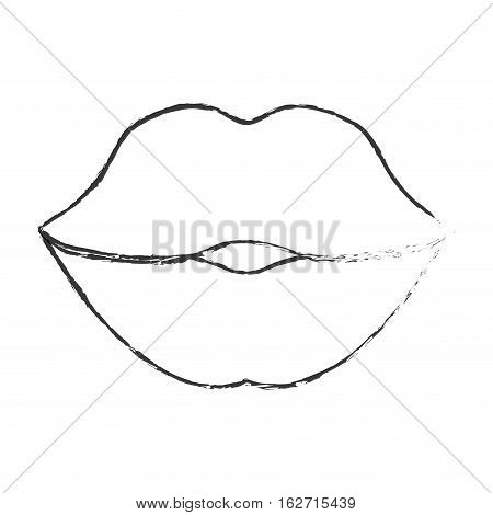 thick lips icon image vector illustration design