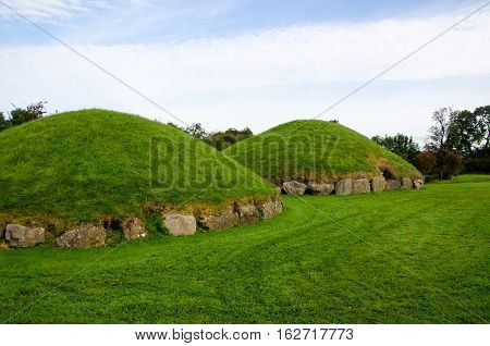 Small passage tombs such as these were constructed 4000 years ago making them among the oldest buildings in the world.