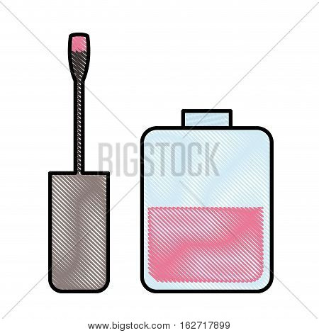 nail polish manicure icon image vector illustration design