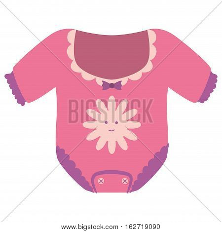 girl onesie baby shower related icon image vector illustration design