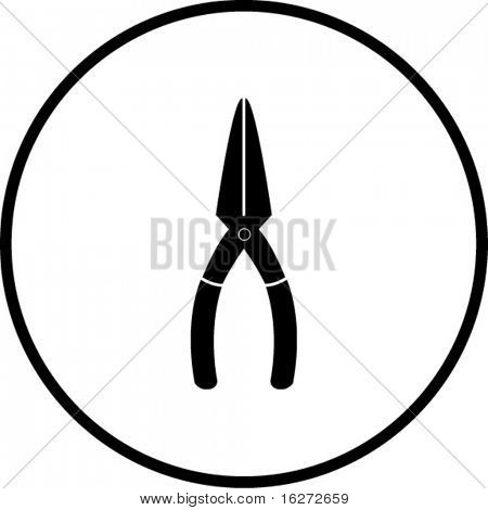 symbole de pince nez aiguille