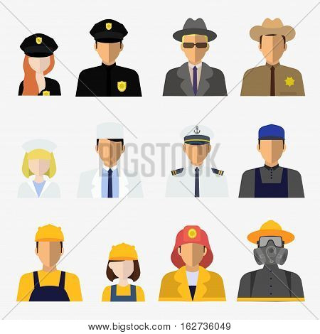 Big Set Of Different Professions
