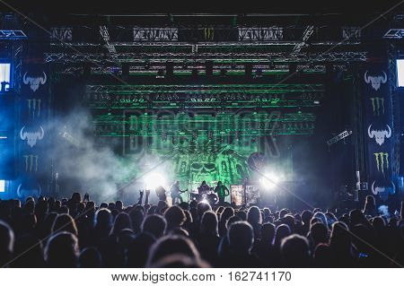 TOLMIN, SLOVENIA - JULY 25TH: AMERICAN THRASH METAL BAND TESTAMENT PERFORMING AT METALDAYS FESTIVAL ON JULY 25TH, 2016 IN TOLMIN, SLOVENIA