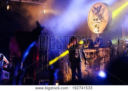 TOLMIN, SLOVENIA - JULY 25TH: AMERICAN THRASH METAL BAND TESTAMENT PERFORMING AT METALDAYS FESTIVAL ON JULY 25TH, 2016 IN TOLMIN, SLOVENIA