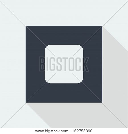 button studio music icon flat design, web seo icon