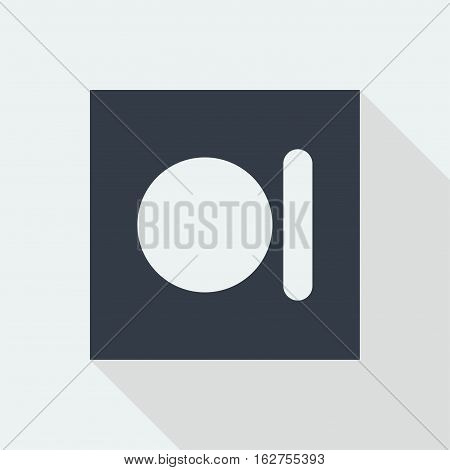button studio music icon flat design, web seo icon