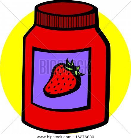 ขวด marmalade สตรอเบอร์รี่