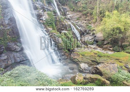 Wachirathan waterfall doi inthanon national park, Chomthong Chiang mai,Thailand