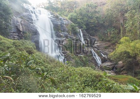 Wachirathan waterfall doi inthanon national park, Chomthong Chiang mai,Thailand