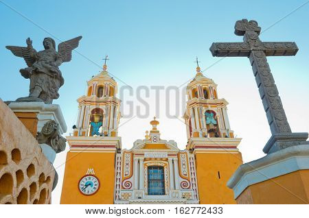 Church Of Our Lady Of Remedies In Cholula. Mexico