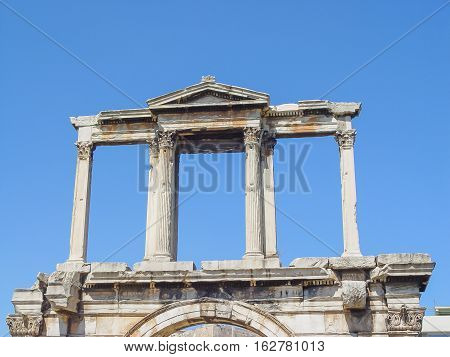 The Adrianou Gate By Night In Athens
