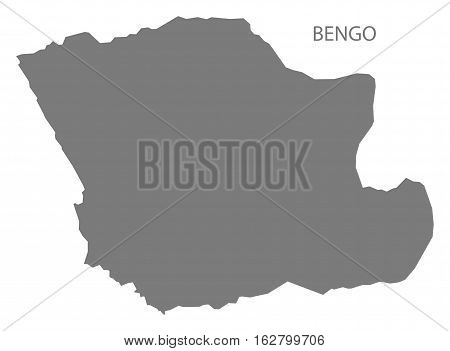 Bengo Angola Map grey province silhouette illustration