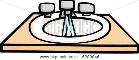 lavatory with running water