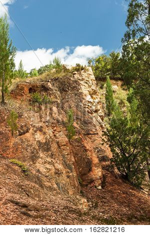 Rocks and Cliffs. Kakamega Forest. Kenya, Africa